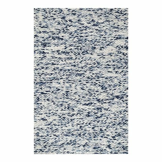 NuLOOM Chunky Cable Solid Wool Rug Navy 15 NuLOOM Chunky Cable Solid Wool Rug Navy - Image 13