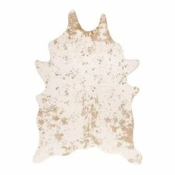 NuLOOM Iraida Faux Cowhide Rug Black