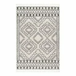 NuLOOM Vasiliki Moroccan Tribal Tassel Rug Blue