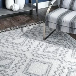 NuLOOM Vasiliki Moroccan Tribal Tassel Rug Blue 24 NuLOOM Vasiliki Moroccan Tribal Tassel Rug Blue -nuLOOM Sales Store unnamed file 1051