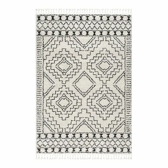 NuLOOM Vasiliki Moroccan Tribal Tassel Rug Blue 12 NuLOOM Vasiliki Moroccan Tribal Tassel Rug Blue - Image 10