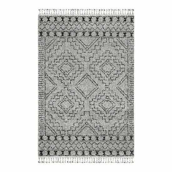 NuLOOM Vasiliki Moroccan Tribal Tassel Rug Blue 13 NuLOOM Vasiliki Moroccan Tribal Tassel Rug Blue - Image 11