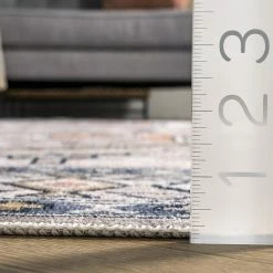 NuLOOM Mae Machine Washable Tribal Motif Rug Light Gray -nuLOOM Sales Store unnamed file 1061