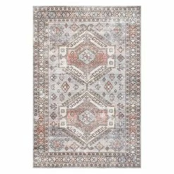 NuLOOM Mae Machine Washable Tribal Motif Rug Light Gray -nuLOOM Sales Store unnamed file 1070