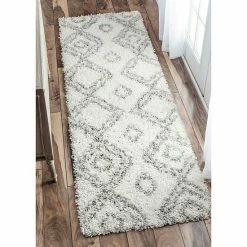 NuLOOM Iola Easy Shag Lattice Rug Pink -nuLOOM Sales Store unnamed file 112