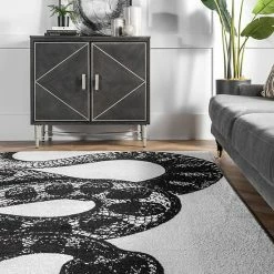 NuLOOM Thomas Paul Serpent Area Rug Black White -nuLOOM Sales Store unnamed file 1133
