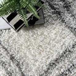 NuLOOM Iola Easy Shag Lattice Rug Pink -nuLOOM Sales Store unnamed file 116