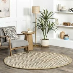 NuLOOM Vania Chevron Jute Rug Bleached -nuLOOM Sales Store unnamed file 1179