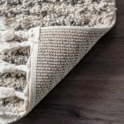 NuLOOM Bria Moroccan Diamond Tassel Rug Gray -nuLOOM Sales Store unnamed file 1197