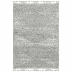 NuLOOM Bria Moroccan Diamond Tassel Rug Gray -nuLOOM Sales Store unnamed file 1203