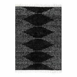 NuLOOM Bria Moroccan Diamond Tassel Rug Gray -nuLOOM Sales Store unnamed file 1206