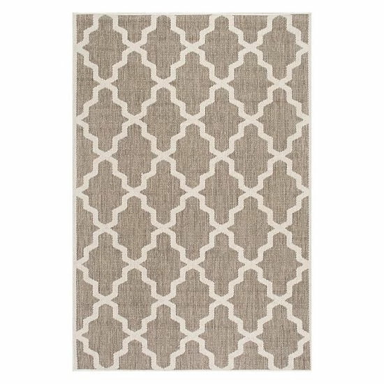 NuLOOM Gina Moroccan Trellis Indoor Outdoor Rug Taupe 3 NuLOOM Gina Moroccan Trellis Indoor Outdoor Rug Taupe