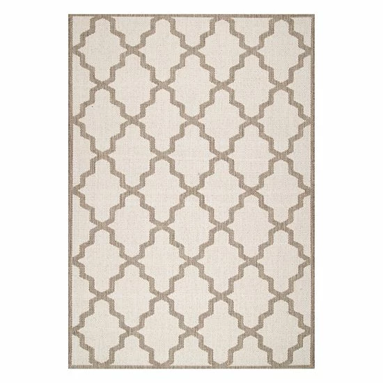 NuLOOM Gina Moroccan Trellis Indoor Outdoor Rug Taupe 17 NuLOOM Gina Moroccan Trellis Indoor Outdoor Rug Taupe - Image 15