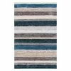 NuLOOM Classic Stripe Shag Rug Navy Multi -nuLOOM Sales Store unnamed file 125