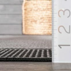 NuLOOM Gris Framed Solid Indoor Outdoor Rug Gray 17 NuLOOM Gris Framed Solid Indoor Outdoor Rug Gray -nuLOOM Sales Store unnamed file 1263