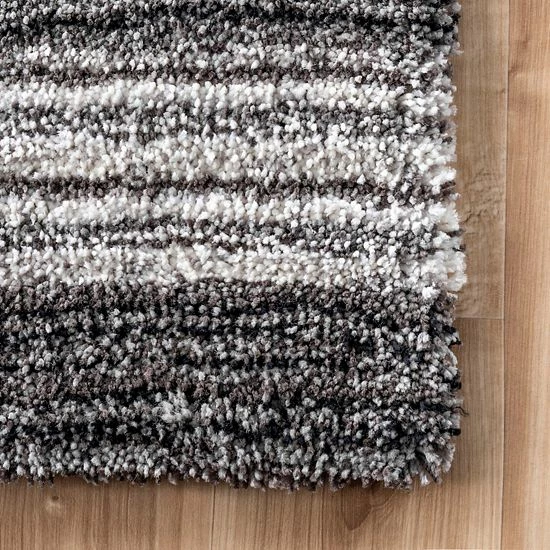 NuLOOM Classic Stripe Shag Rug Navy Multi 7 NuLOOM Classic Stripe Shag Rug Navy Multi - Image 5