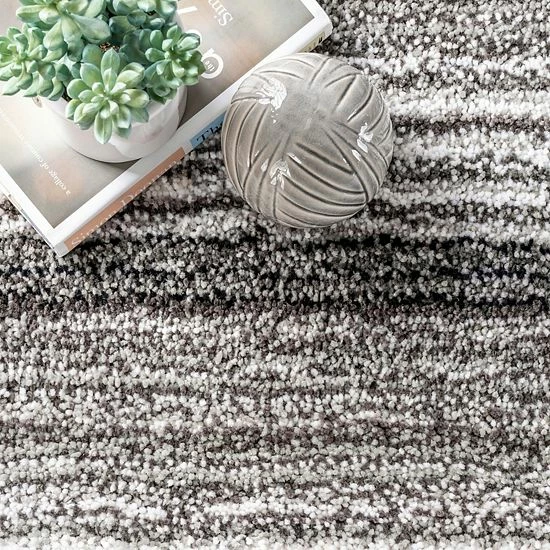 NuLOOM Classic Stripe Shag Rug Navy Multi 8 NuLOOM Classic Stripe Shag Rug Navy Multi - Image 6