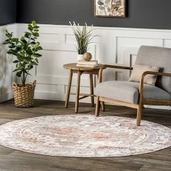 NuLOOM Banks Machine Washable Faded Vintage Rug -nuLOOM Sales Store unnamed file 1305