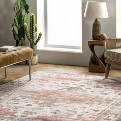 NuLOOM Banks Machine Washable Faded Vintage Rug -nuLOOM Sales Store unnamed file 1312