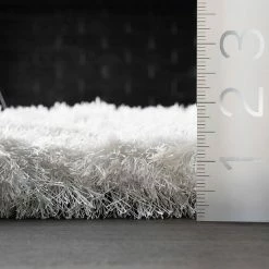 NuLOOM Latonia Silken Solid Shag Rug Pearl White 20 NuLOOM Latonia Silken Solid Shag Rug Pearl White -nuLOOM Sales Store unnamed file 1319