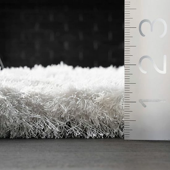 NuLOOM Latonia Silken Solid Shag Rug Pearl White 8 NuLOOM Latonia Silken Solid Shag Rug Pearl White - Image 6
