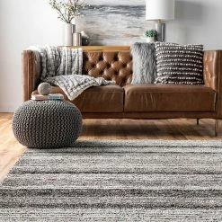 NuLOOM Classic Stripe Shag Rug Navy Multi 28 NuLOOM Classic Stripe Shag Rug Navy Multi -nuLOOM Sales Store unnamed file 132