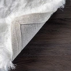NuLOOM Latonia Silken Solid Shag Rug Pearl White 24 NuLOOM Latonia Silken Solid Shag Rug Pearl White -nuLOOM Sales Store unnamed file 1323