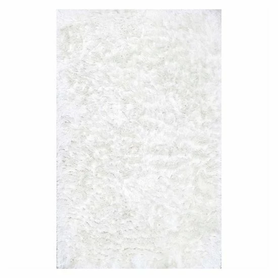NuLOOM Latonia Silken Solid Shag Rug Pearl White 15 NuLOOM Latonia Silken Solid Shag Rug Pearl White - Image 13