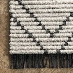 NuLOOM Carlina Modern Geometric Soft Shag Fringe Rug -nuLOOM Sales Store unnamed file 1329
