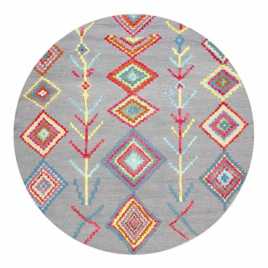 NuLOOM Belini Geometric Wool Blend Rug Turquoise 5 NuLOOM Belini Geometric Wool Blend Rug Turquoise - Image 3