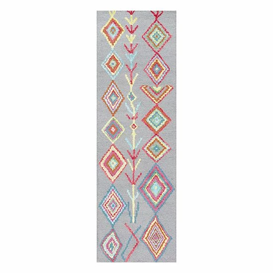 NuLOOM Belini Geometric Wool Blend Rug Turquoise 6 NuLOOM Belini Geometric Wool Blend Rug Turquoise - Image 4