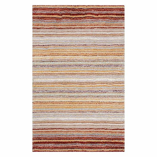 NuLOOM Classic Stripe Shag Rug Navy Multi 16 NuLOOM Classic Stripe Shag Rug Navy Multi - Image 14