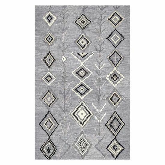 NuLOOM Belini Geometric Wool Blend Rug Turquoise 12 NuLOOM Belini Geometric Wool Blend Rug Turquoise - Image 10