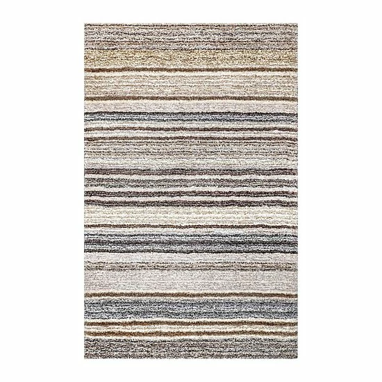 NuLOOM Classic Stripe Shag Rug Navy Multi 17 NuLOOM Classic Stripe Shag Rug Navy Multi - Image 15
