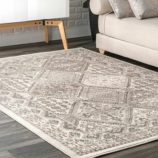 NuLOOM Vintage Tile Becca Rug Gray 4 NuLOOM Vintage Tile Becca Rug Gray - Image 2