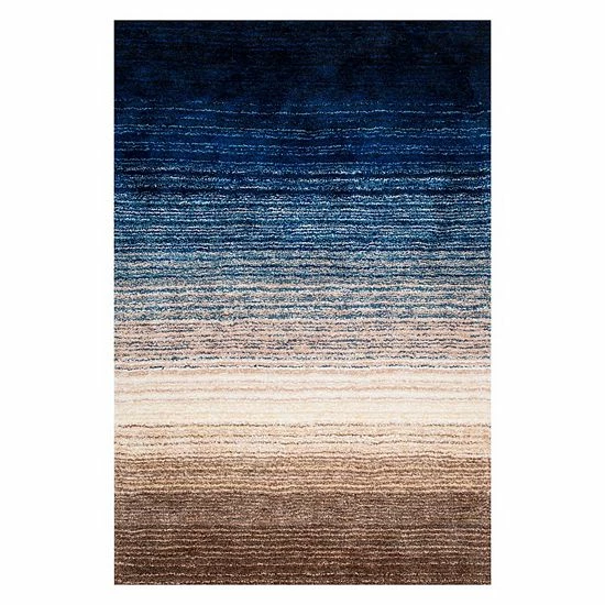 NuLOOM Classic Stripe Shag Rug Navy Multi 18 NuLOOM Classic Stripe Shag Rug Navy Multi - Image 16