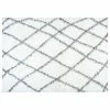 NuLOOM Alvera Easy Shag Lattice Rug White