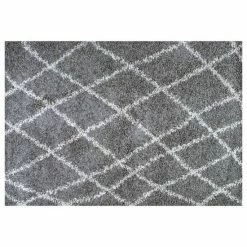 NuLOOM Alvera Easy Shag Lattice Rug White -nuLOOM Sales Store unnamed file 1410