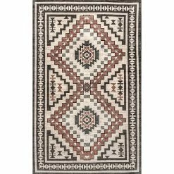 nuLOOM Sales Store 43 NuLOOM Leighton Machine Washable Southwestern Medallion Area Rug