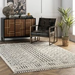 Alternative view of NuLOOM Sophie Moroccan Demarche Tassel Rug - 7'10'' Square