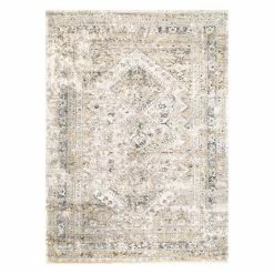 NuLOOM Vintage Faded Medallion Area Rug Gold