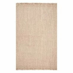 NuLOOM Braided Courtney Tassel Indoor Outdoor Rug Ivory