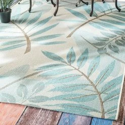 NuLOOM Outdoor Trudy Leaves Indoor Outdoor Rug -nuLOOM Sales Store unnamed file 1483