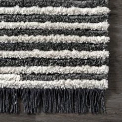 NuLOOM Morgan Contemporary Diamond Soft Shag Fringe Rug -nuLOOM Sales Store unnamed file 1506