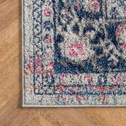 NuLOOM Bodrum Raylene Vintage Persian Framed Floral Rug Gold -nuLOOM Sales Store unnamed file 1520