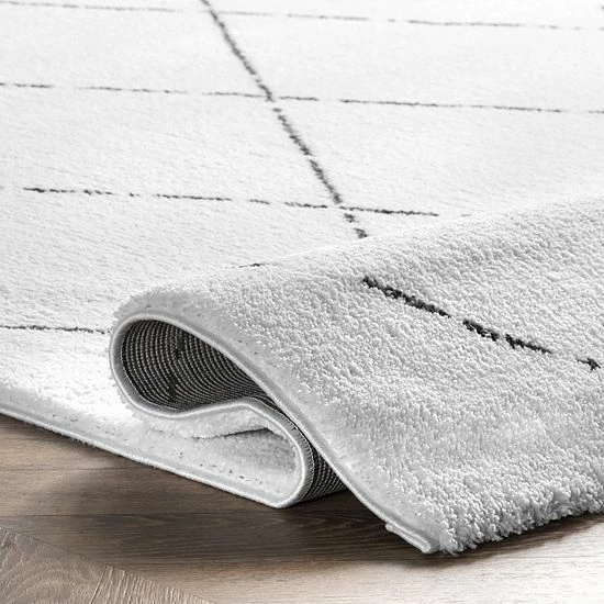 NuLOOM Ombre Abstract Shag Rug Natural 8 NuLOOM Ombre Abstract Shag Rug Natural - Image 6