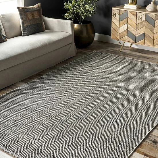 NuLOOM Cottage Kimberly Striped Rug Navy 4 NuLOOM Cottage Kimberly Striped Rug Navy - Image 2
