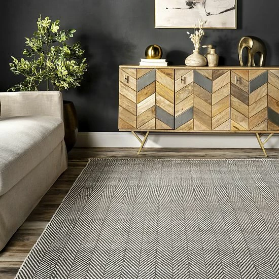 NuLOOM Cottage Kimberly Striped Rug Navy 5 NuLOOM Cottage Kimberly Striped Rug Navy - Image 3