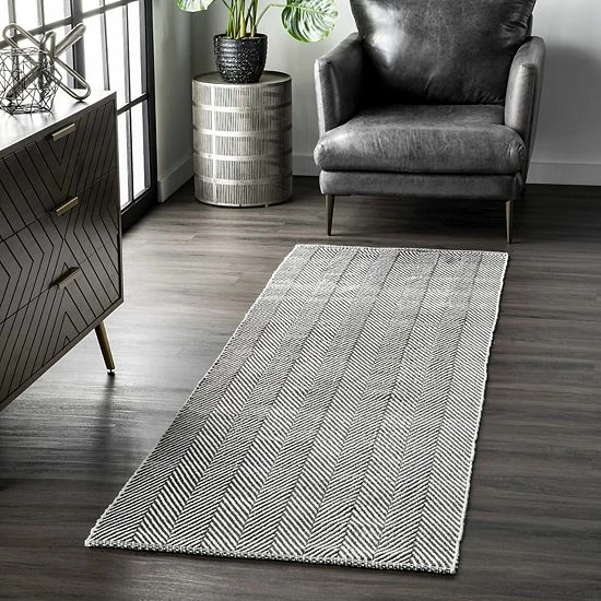 NuLOOM Cottage Kimberly Striped Rug Navy 11 NuLOOM Cottage Kimberly Striped Rug Navy - Image 9