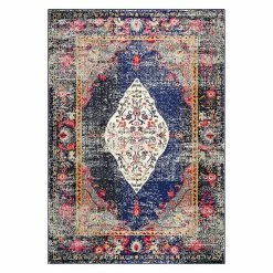 NuLOOM Vintage Medallion Veronica Rug Blue